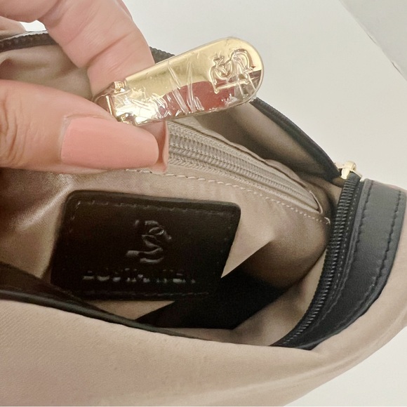 BOSTANTEN Nylon Travel Bag Cosmetics Designer Small Pouch Champagne - Picture 4 of 7